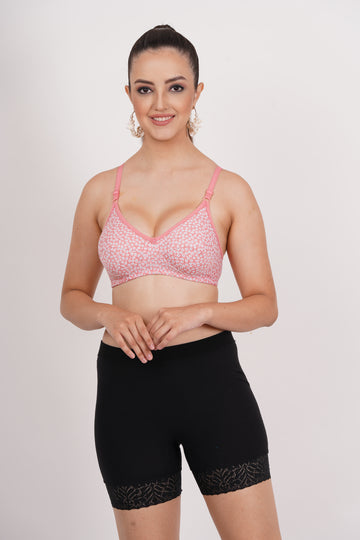 Mayuri printed bra for women with cup B bra size, demi bra coverage, and back bra closure type – perfect for all-day freshness.