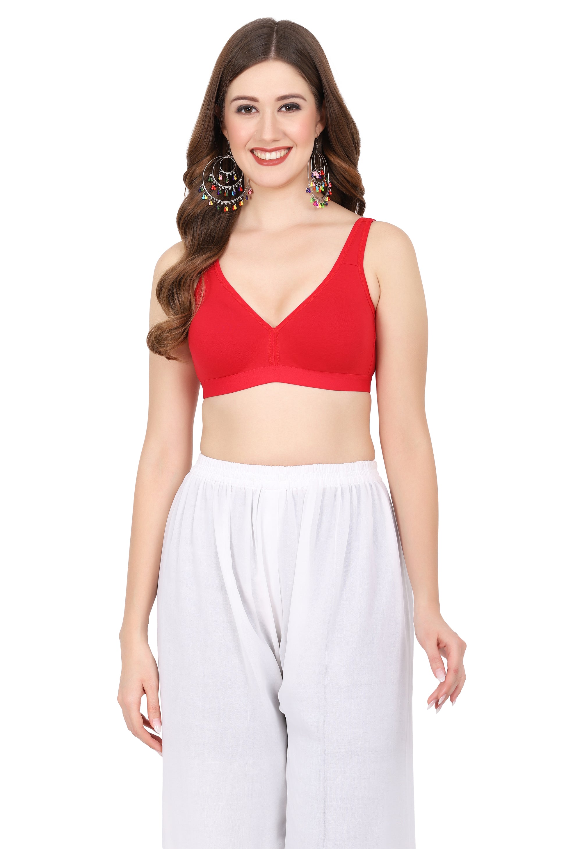 From workout to workday, this seamless bra with natural fit and pull-on closure keeps you comfy in 34 bra size.