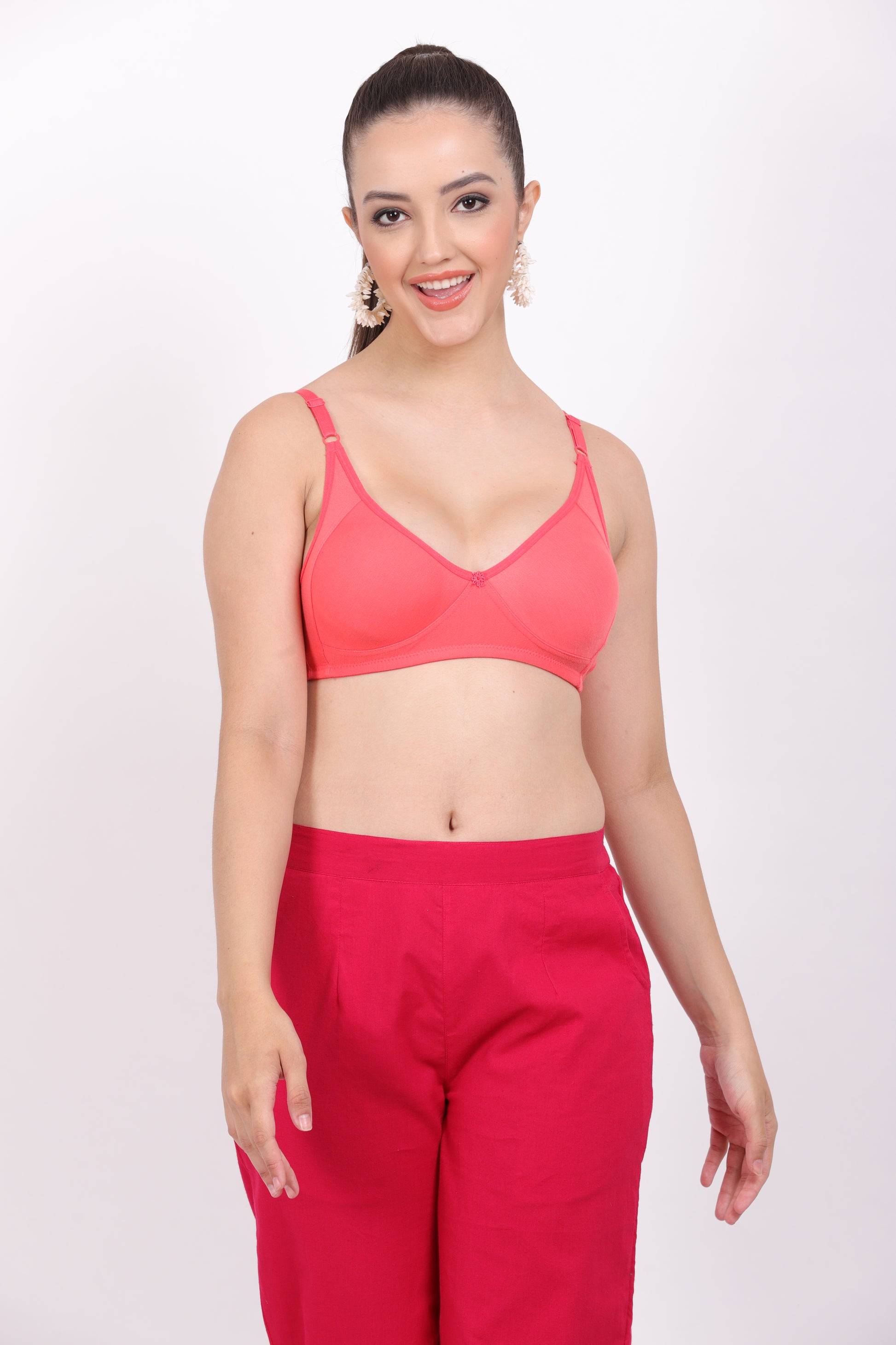 Buy Cup B bra size with a pull-on closure, minimal bra coverage, and a seamless bra design for a smooth, invisible fit under any outfit.