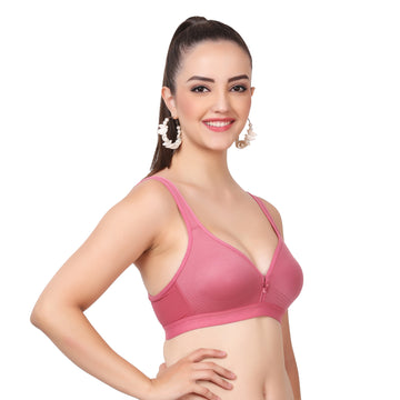 For all-day comfort, pick this seamless Figure Fit lingerie – a molded cup bra with pull-on closure and minimal bra coverage.

