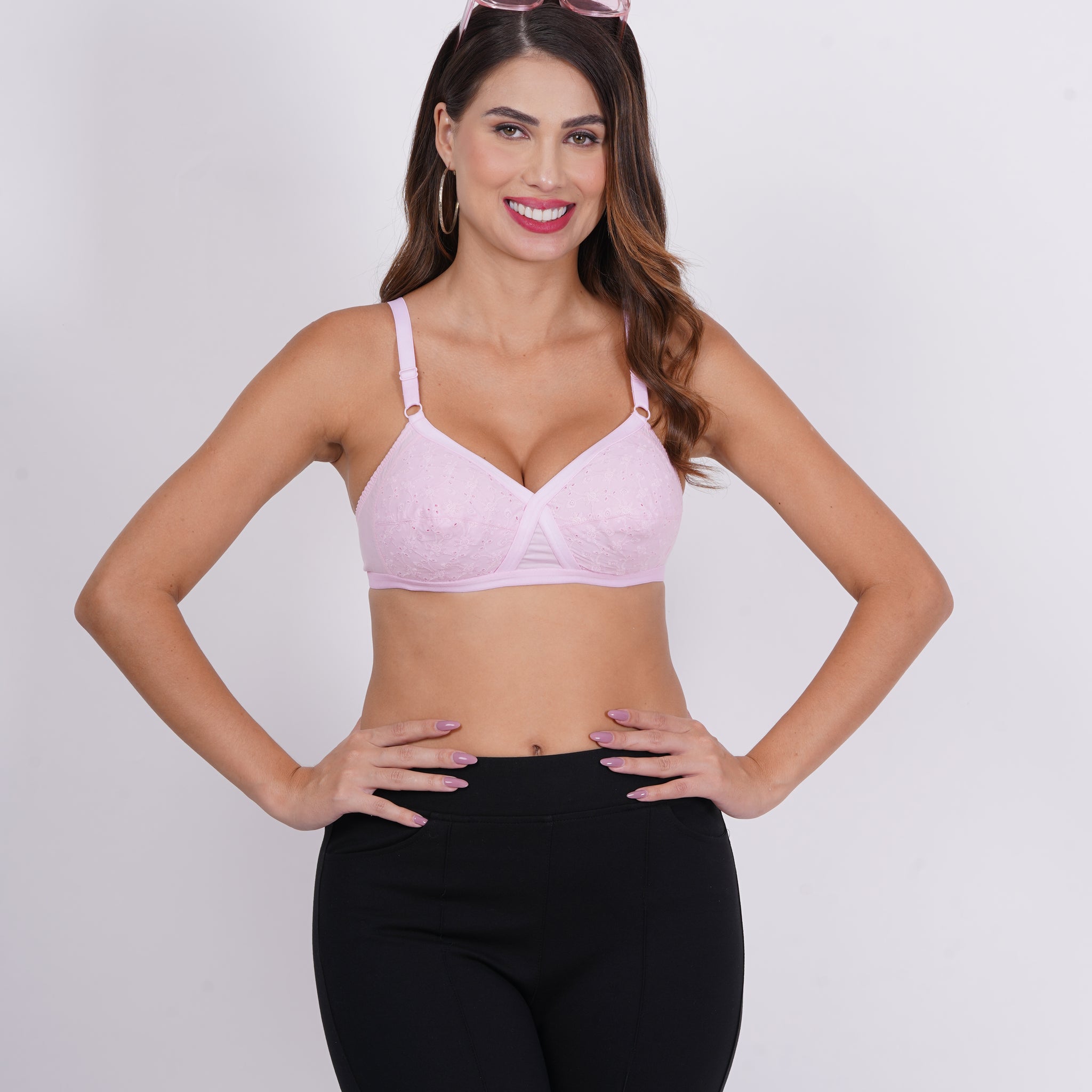 Figure Fit Cross Chicken Cotton Bra
