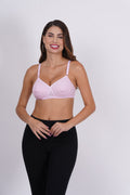 Figure Fit bra crafted from pure cotton fabric, designed for women seeking a comfy 28 size bra with a cross-back strap.