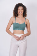 Figure Fit sports bra in vibrant shades, made with sweat-wicking fabric for all-day freshness.