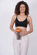 Shop black color Fig bras online, offering seamless design. Perfect for gym bra. Shop online at Figure Fit.
