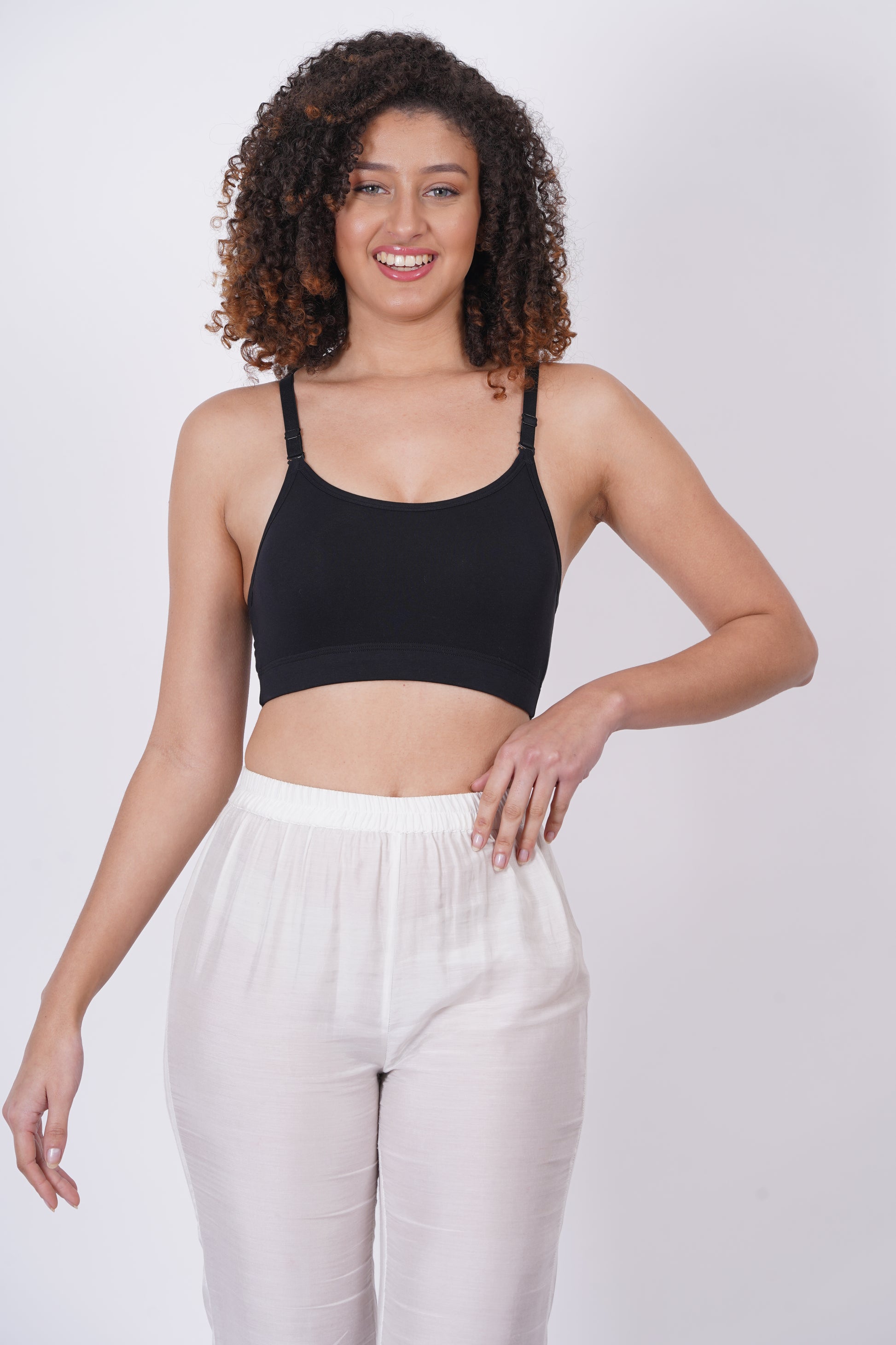 Sports bra online, designed with moisture-wicking fabric for sweat control.
