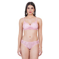 Figure Fit bra set, designed as a honeymoon bra with a sexy net lace bra and matching panty for a romantic look.