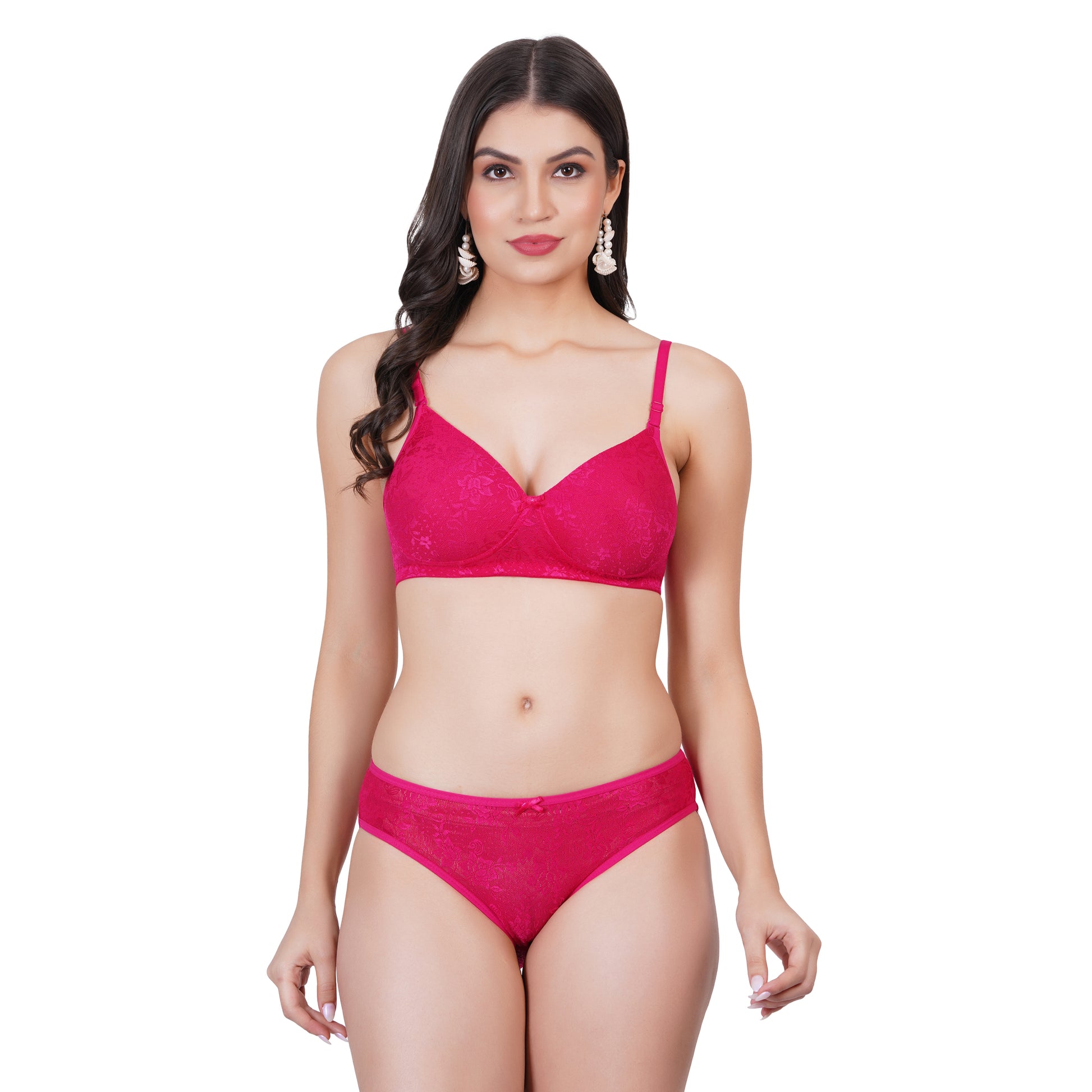 Fig bras online present this padded bra with a matching panty, offering the perfect blend of comfort and style.