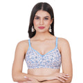This printed mold bra offers the best of comfort and style with molded bra design, demi coverage, and a smooth fit in cup B bra.