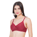 Seamless printed bra for women with comfy molded cups – a perfect Trip lingerie pick in 32 B bra and 28 size bra options.