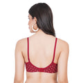 Designer printed mold bra with seamless finish, natural fit, and demi coverage – perfect women bra for everyday use.