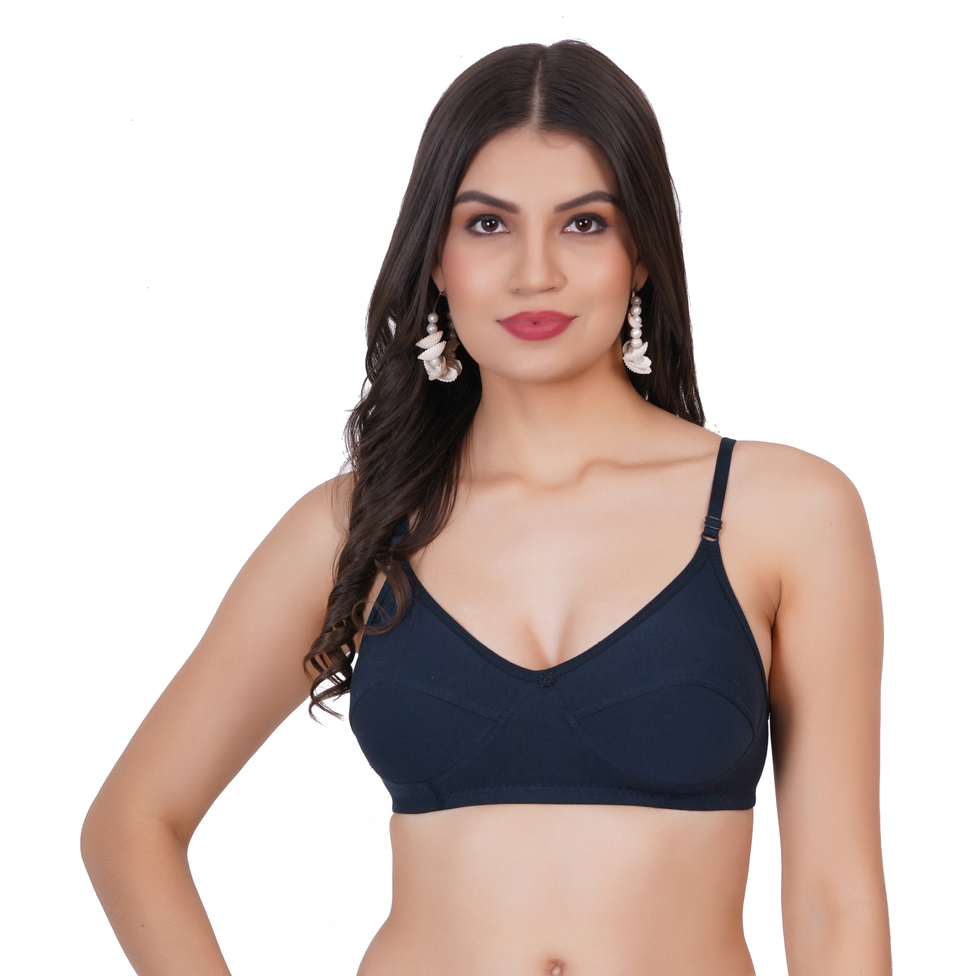 Cup B bra size hosiery bra with back bra closure type and full coverage – perfect everyday fig bra for women.