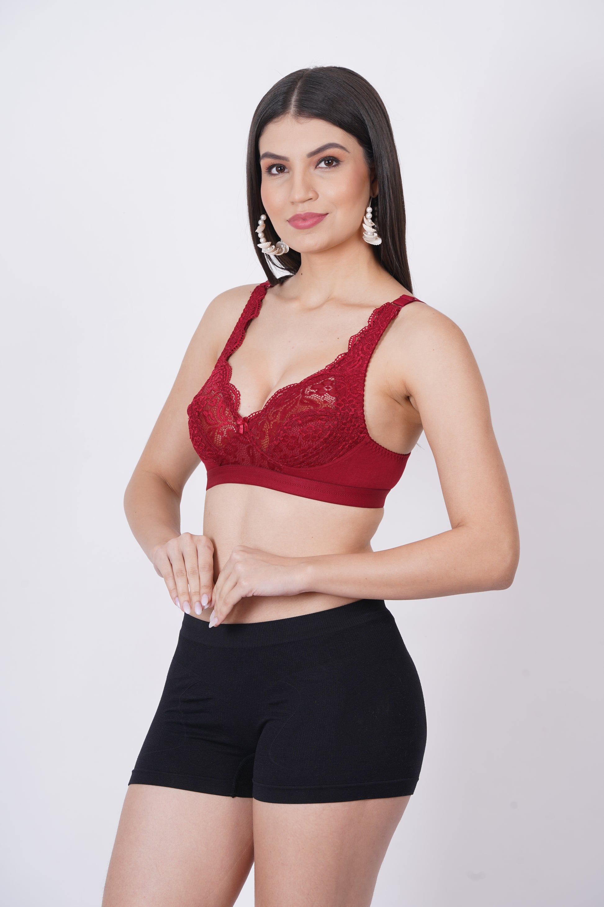 Perfect honeymoon bra – sexy net lace and bralette style with comfort fit.