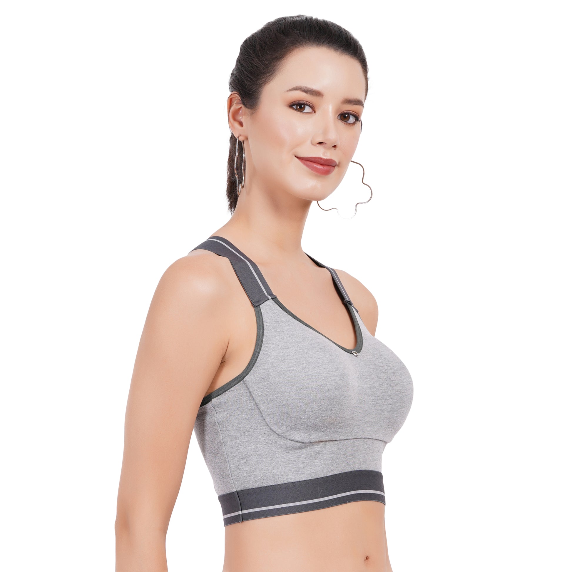 Sports bra under 500 , ensuring a snug and secure fit for active wear.
