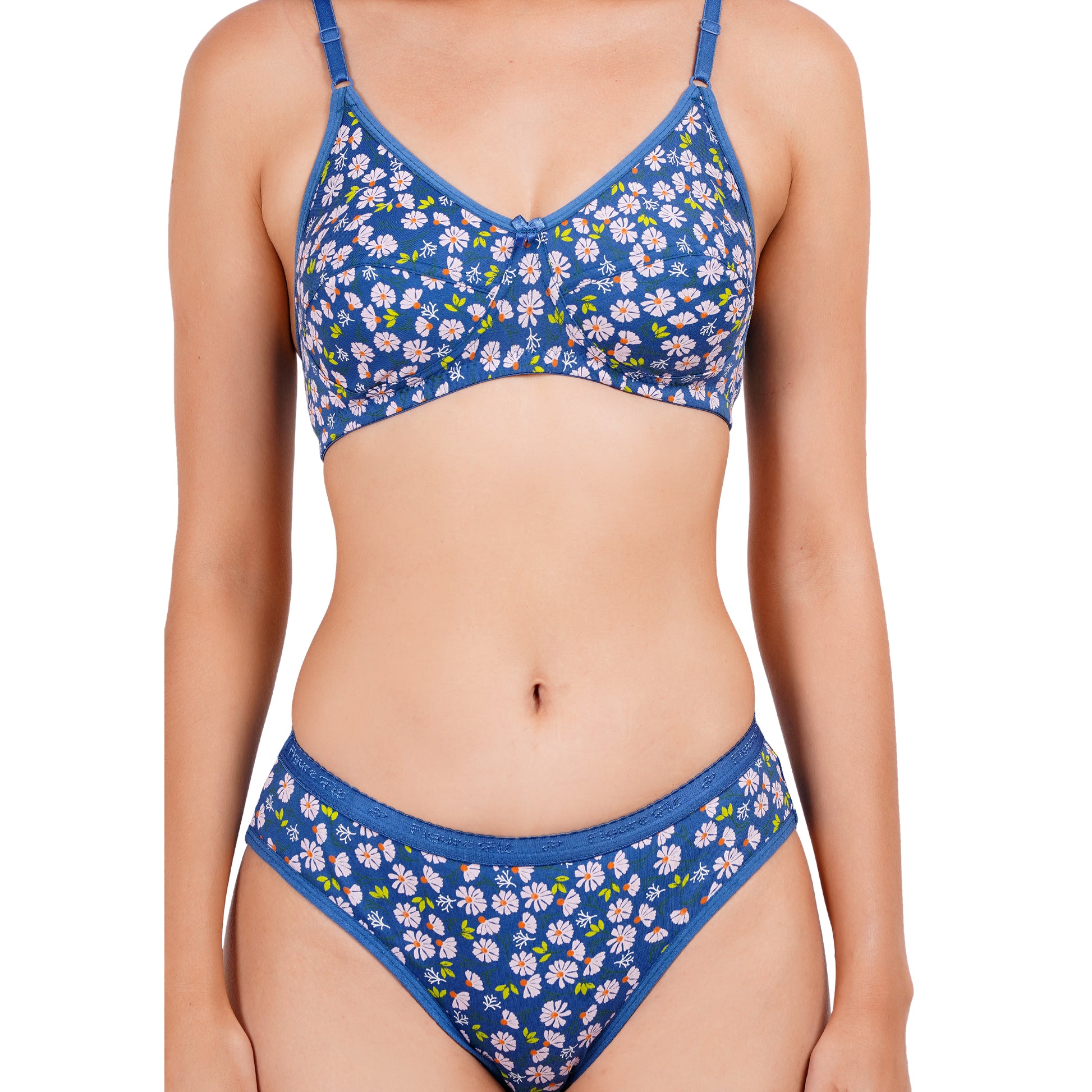 Printed bra with floral design, offering a perfect fit and stylish appeal for everyday wear.
