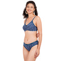 Floral printed bra and panties set for the bride, ensuring a perfect fit and a stunning fit on her wedding day.