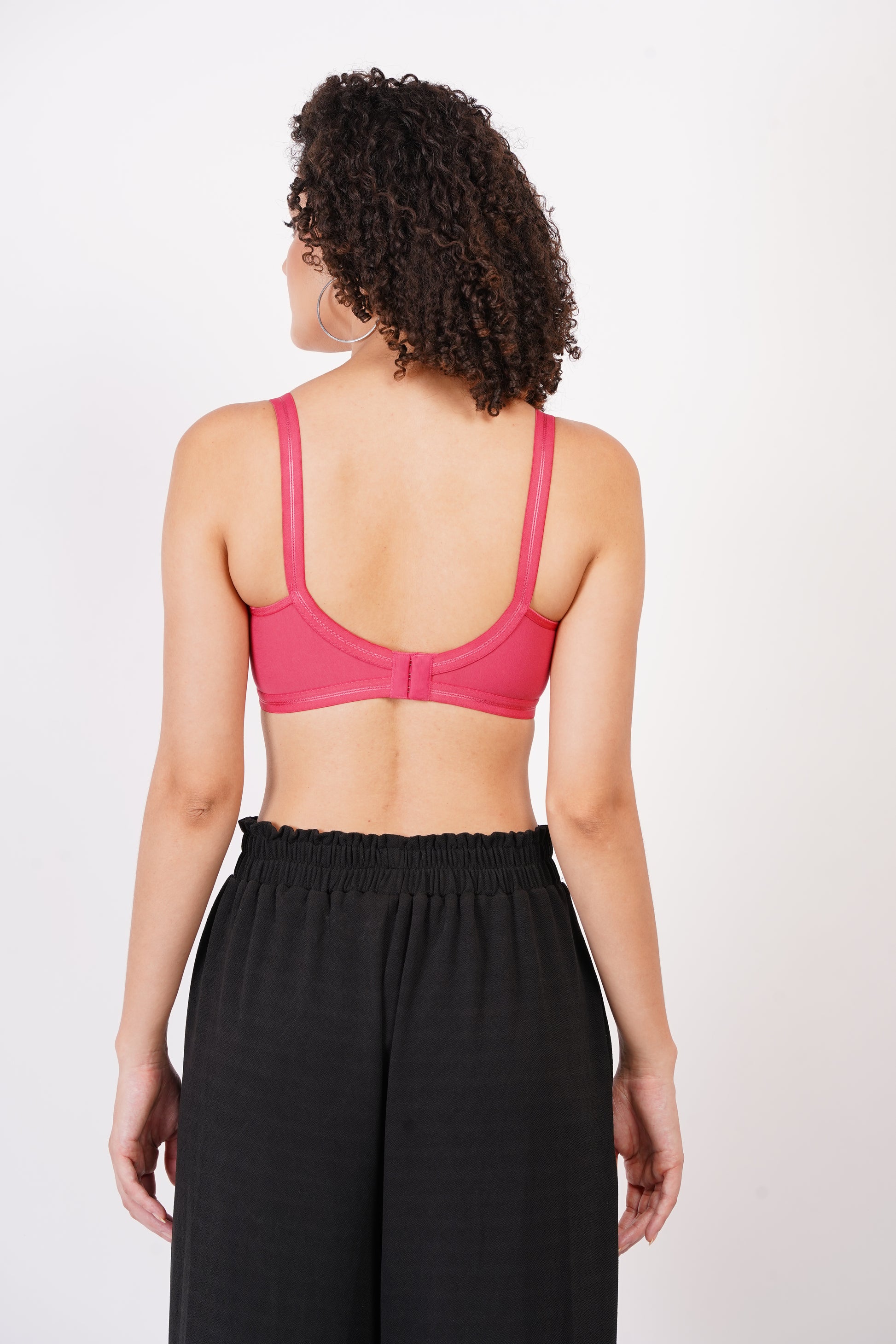 Demi cup padded bra with lightly padded cups for modest shaping and support.
