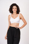 Perfect wireless hosiery bra for achieving a natural, contoured silhouette.