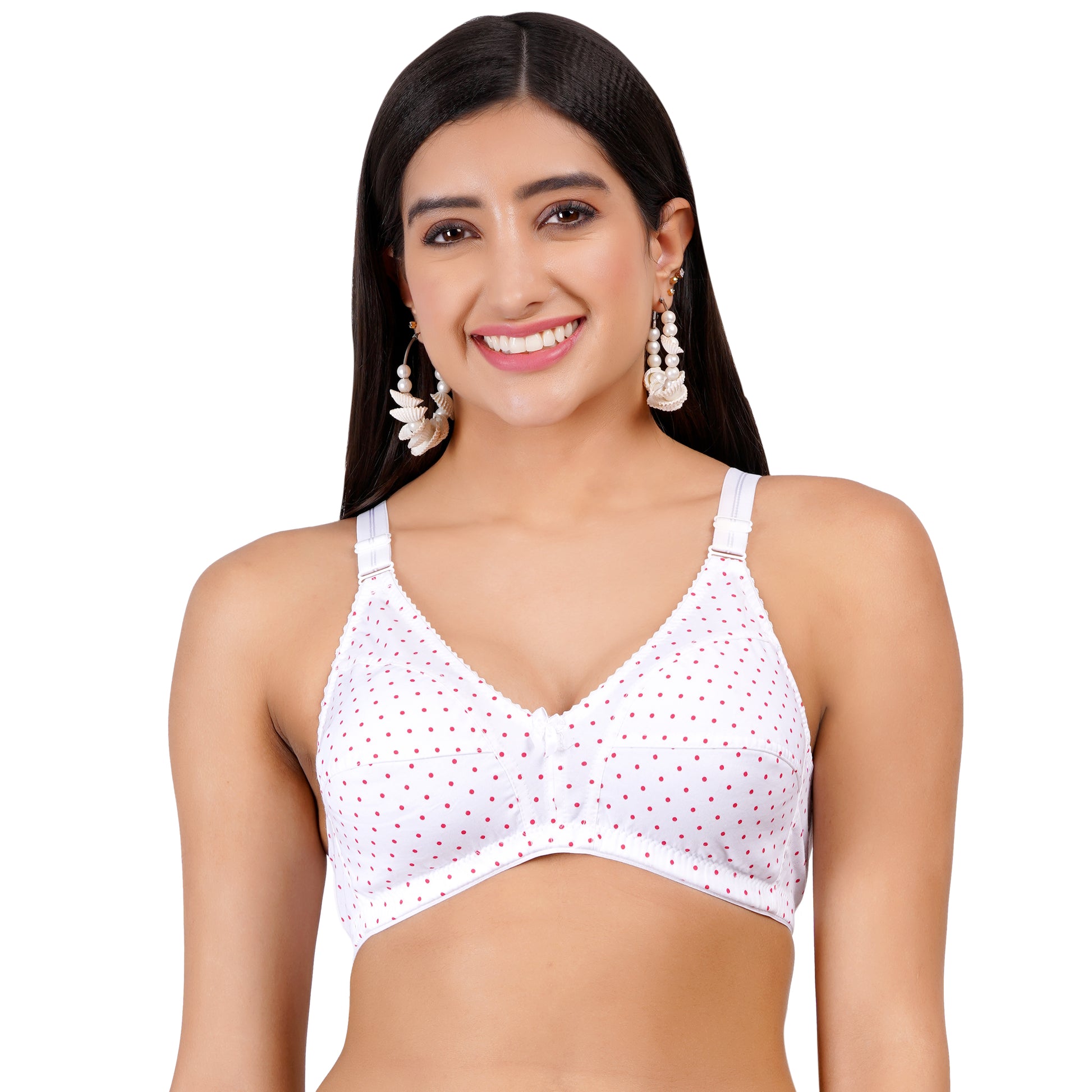 100% cotton bras for women from Figure Fit, crafted with soft cotton fabric and snug fit in 28 size bra.
