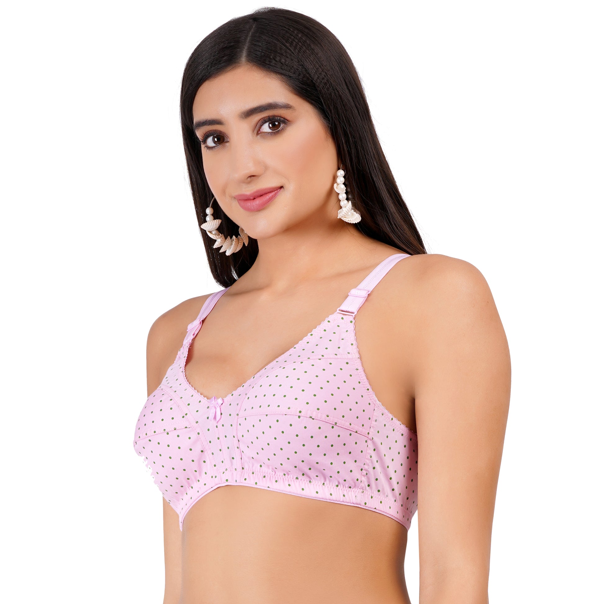 Women's cotton bras by Figure Fit featuring breathable cotton fabric and a snug, supportive fit.
