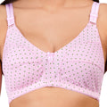 Pure printed cotton bra for women with 28 size bra availability, offering all-day comfort and style.
