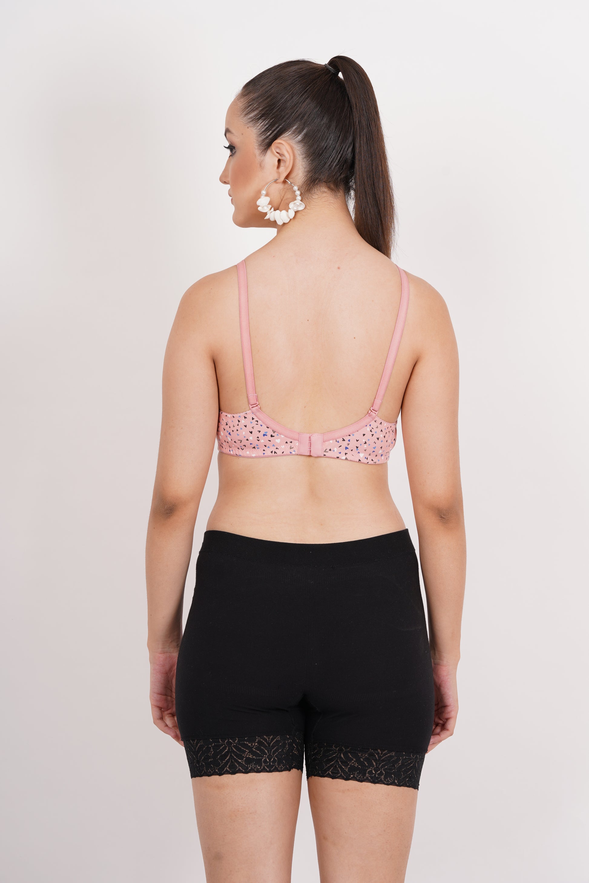 Chic and comfy 32 size bra for women with demi bra coverage and adjustable fit from Figure Fit bra collection.