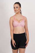Everyday printed bra for women featuring adjustable fit, demi bra coverage, and soft cotton fabric for all-day wear.