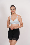 Comfortable printed bra with push-up support, cup B bra size, and figure fit design for women.

