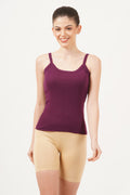 Shop Marron Ladies camisole with a U-neckline, made to contour the body for a flattering fit.
