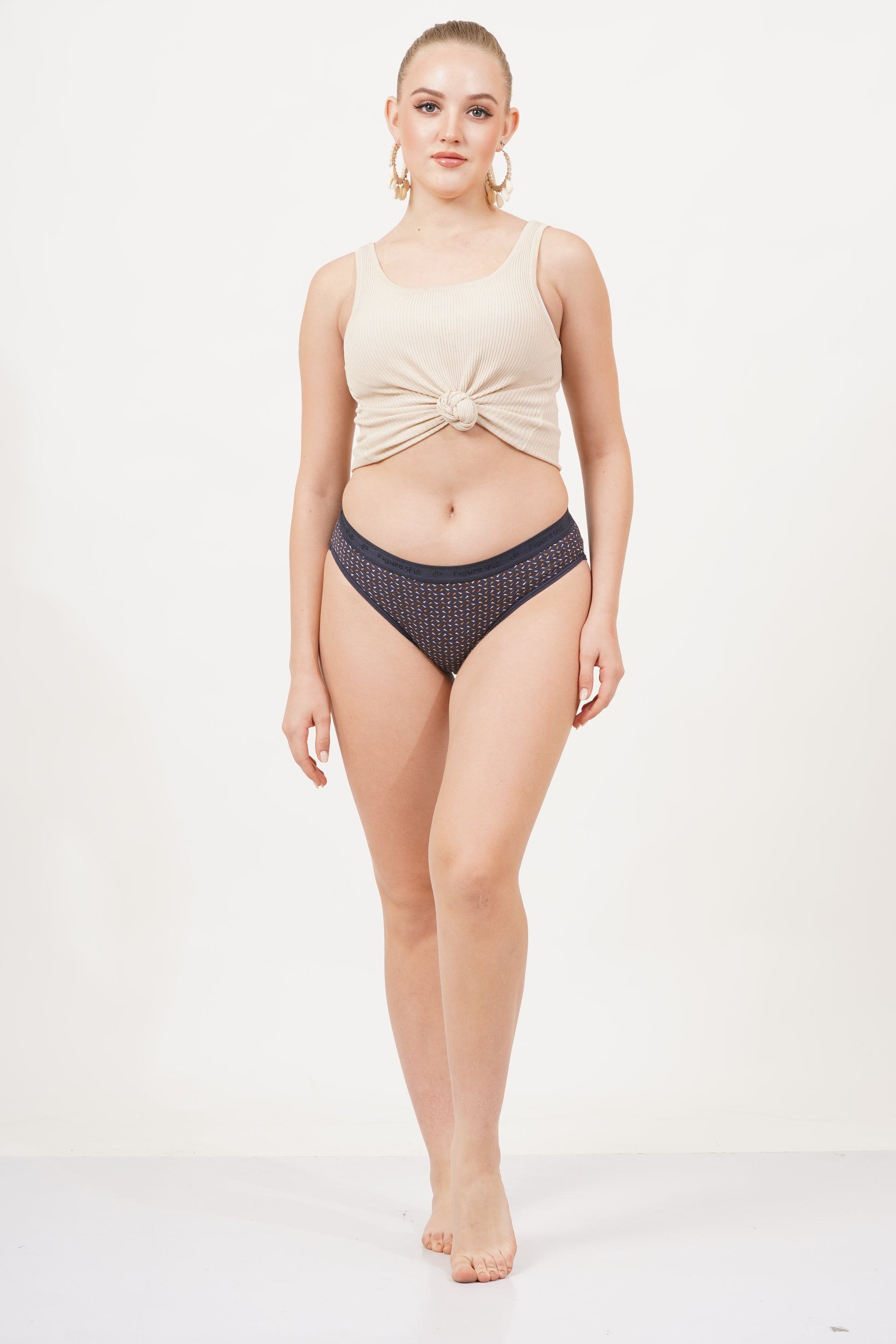 Fig lingerie panty pack of 3 – soft nylon fabric with a seamless design for everyday comfort.