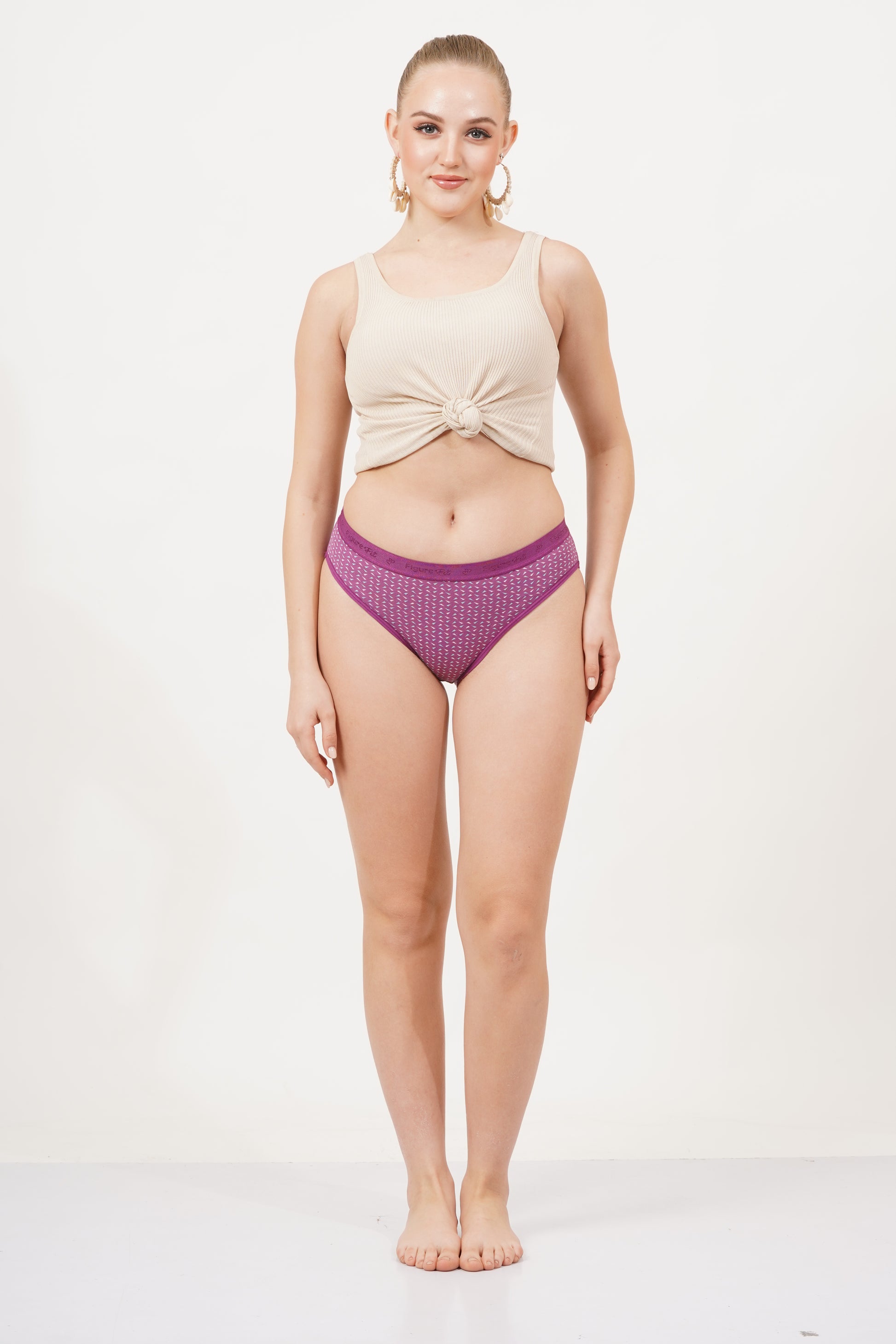 Printed panties with a seamless finish, underpants for women lingerie for perfect fit