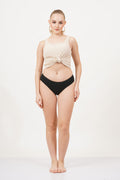 Black Bridal undergarments set made from lightweight and breathable cotton fabric.
