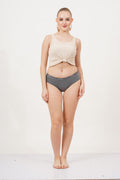 Lovely panty set under Rs 500, offering body hugging fit, available in grey color.
