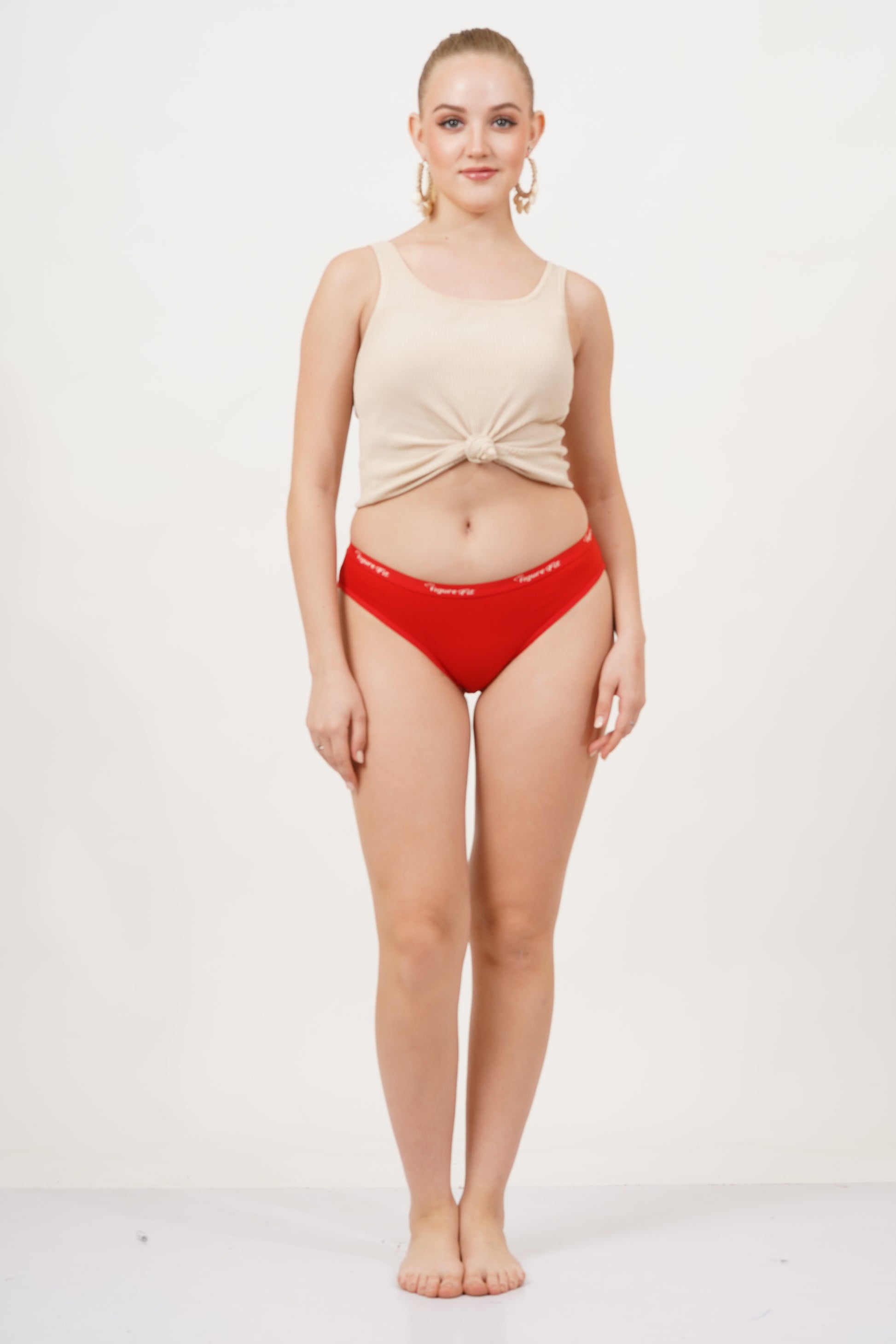 Shop red color Figure underwear with a seamless design, for valentine 's day
