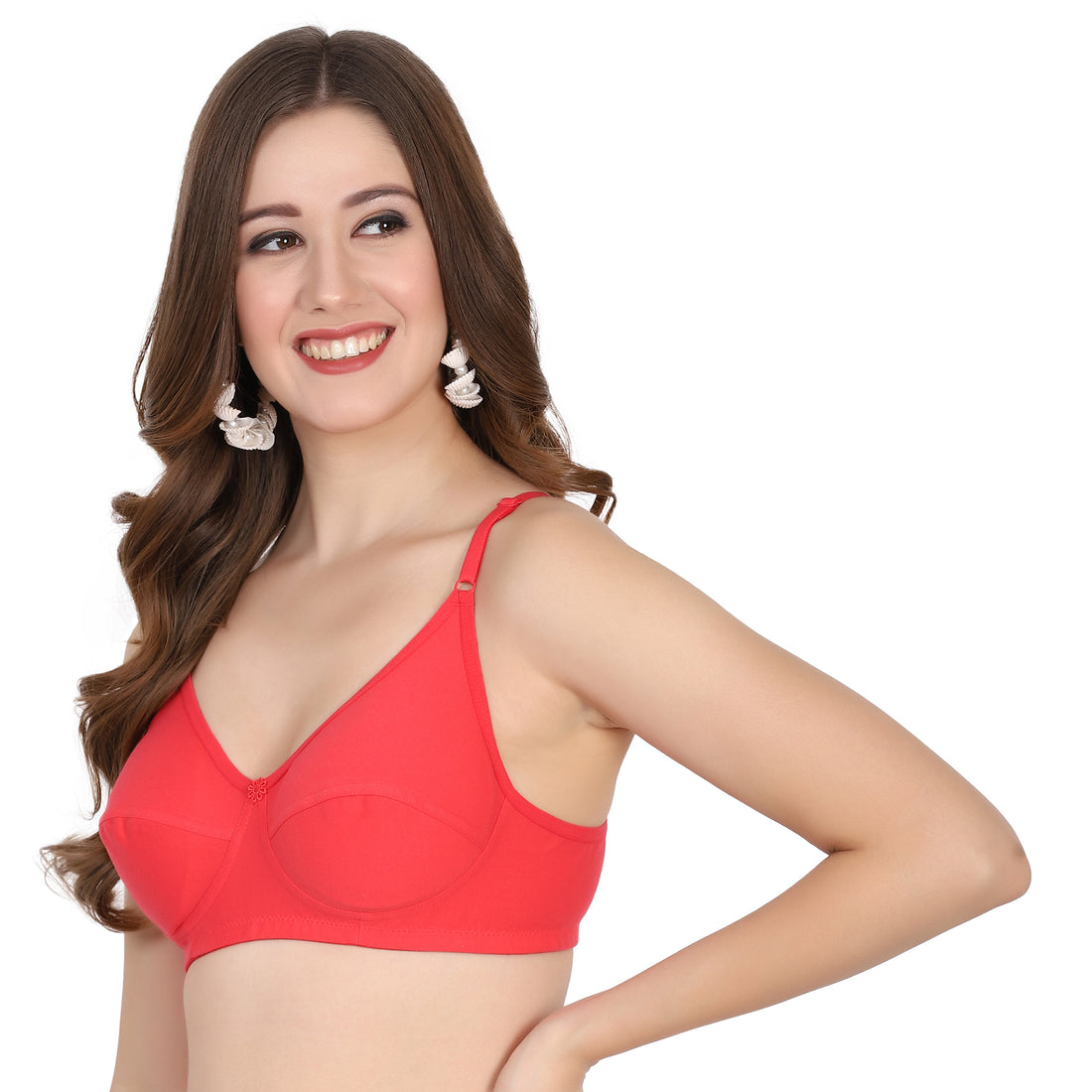Cup B bra size hosiery bra with back bra closure type – perfect snug fit fig bra for women under ₹200.