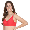 Figure Fit bra offering demi bra coverage and soft hosiery fabric – best fig lingerie for daily wear.