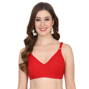 Cup B bra size seamless hosiery bra with snug fit – Figure Fit bra under ₹300 for everyday comfort.