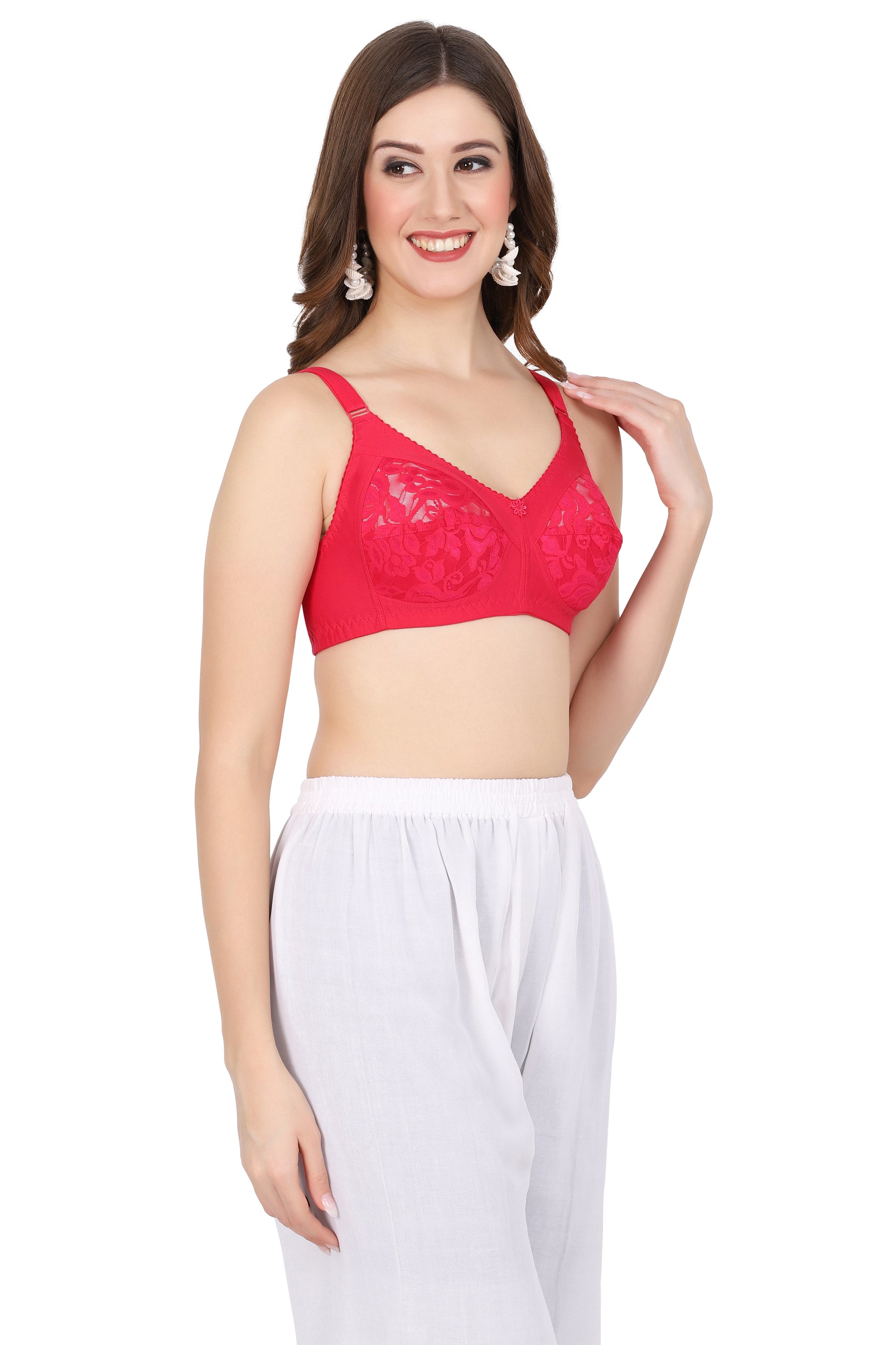 Sexy lace bra under ₹400 – net bra with soft support for confident styling.