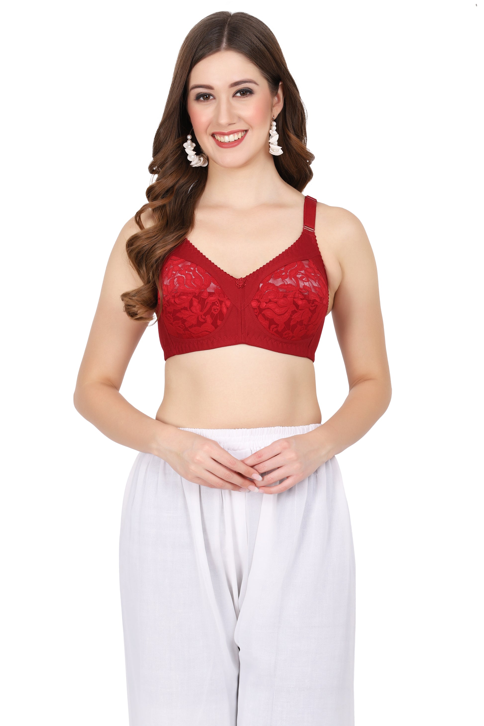 Sheer lace fig bra for women – sexy Cup B bra under ₹400 from Figure Fit.