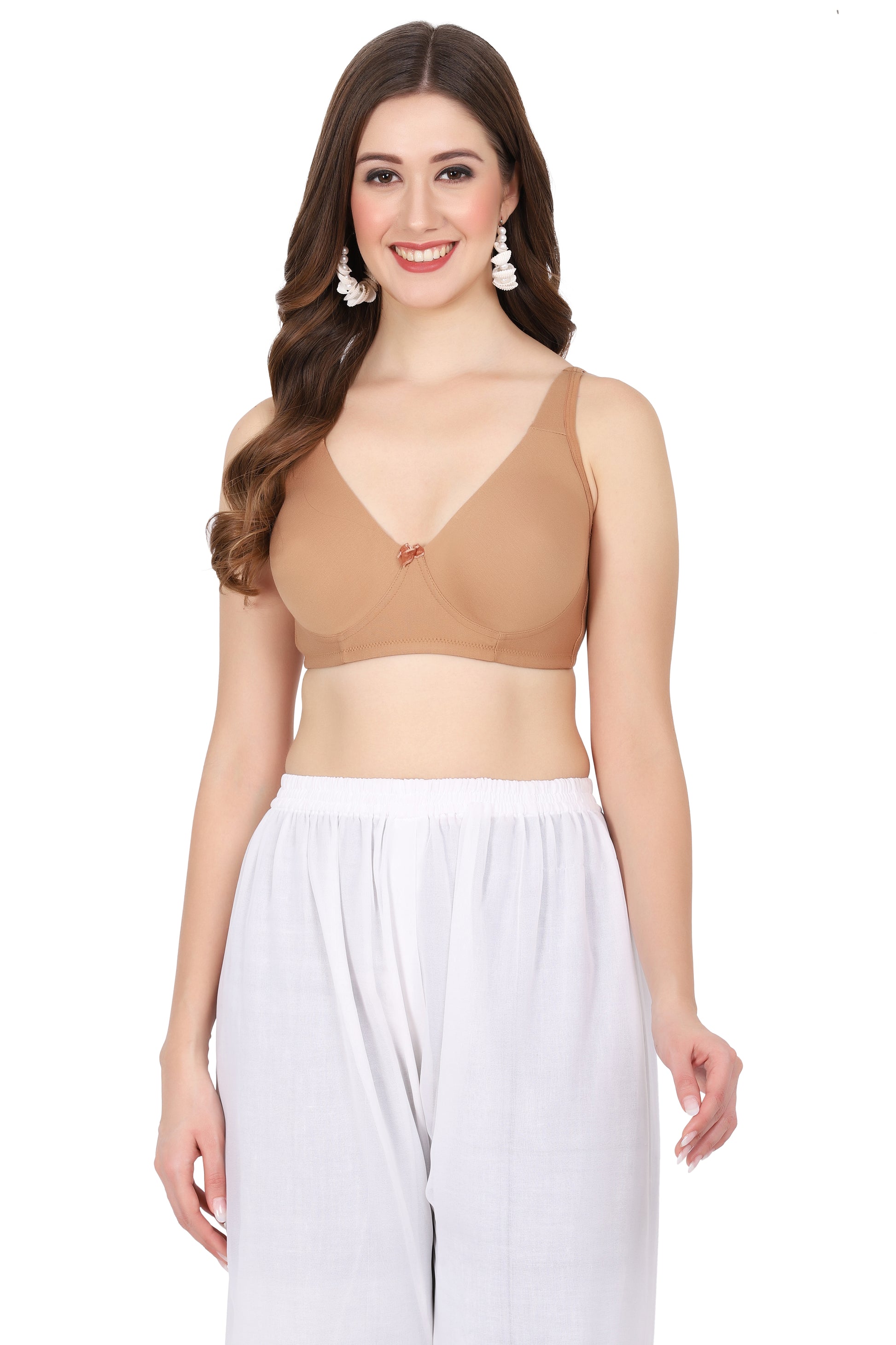 Fit lingerie featuring a mold cup bra with seamless molded cups and a wire-free design. A must-have for comfort and style.