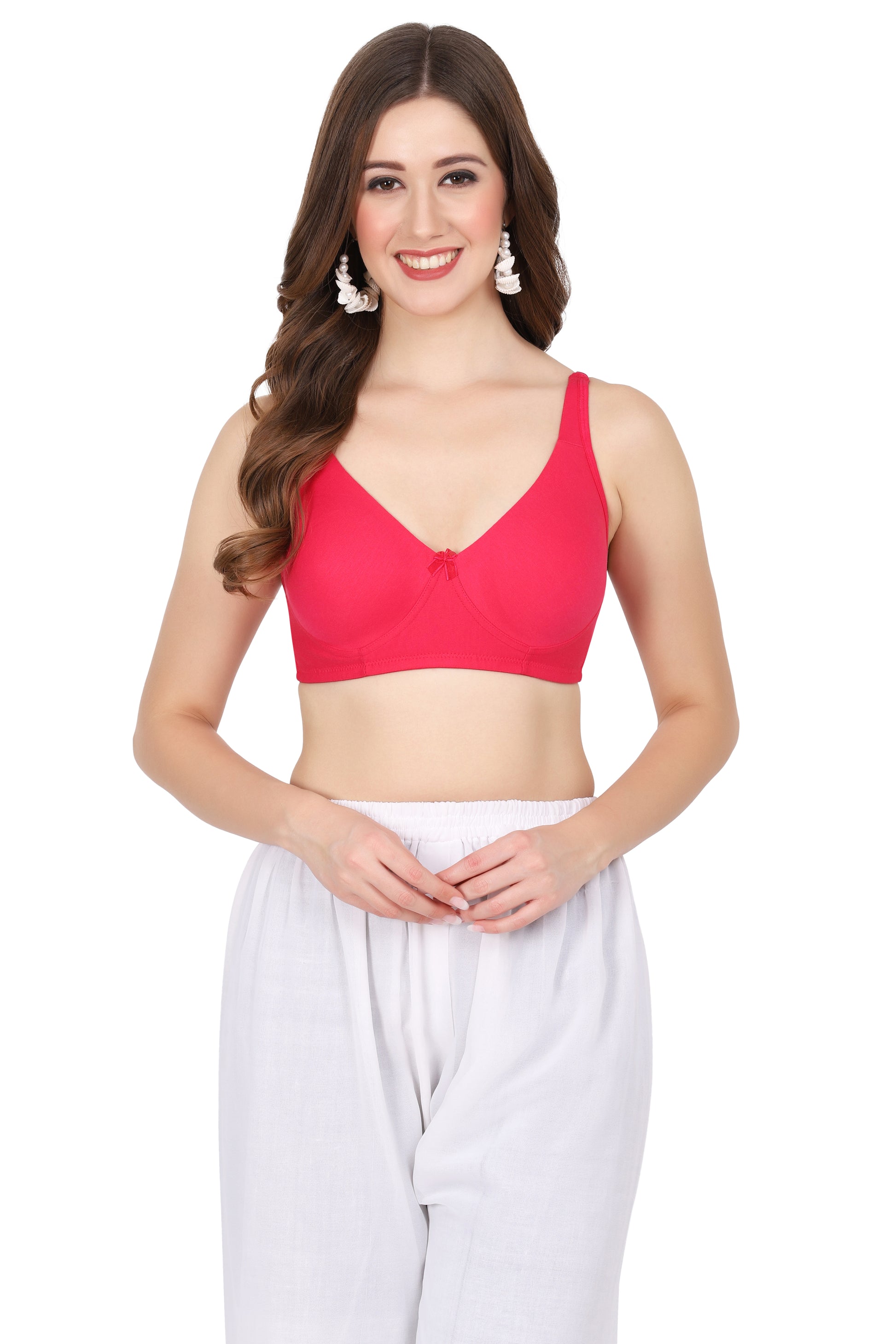 Buy mould bra online with a seamless bra design, wireless bra style, and soft, supportive fit. Adjustable straps provide extra flexibility.