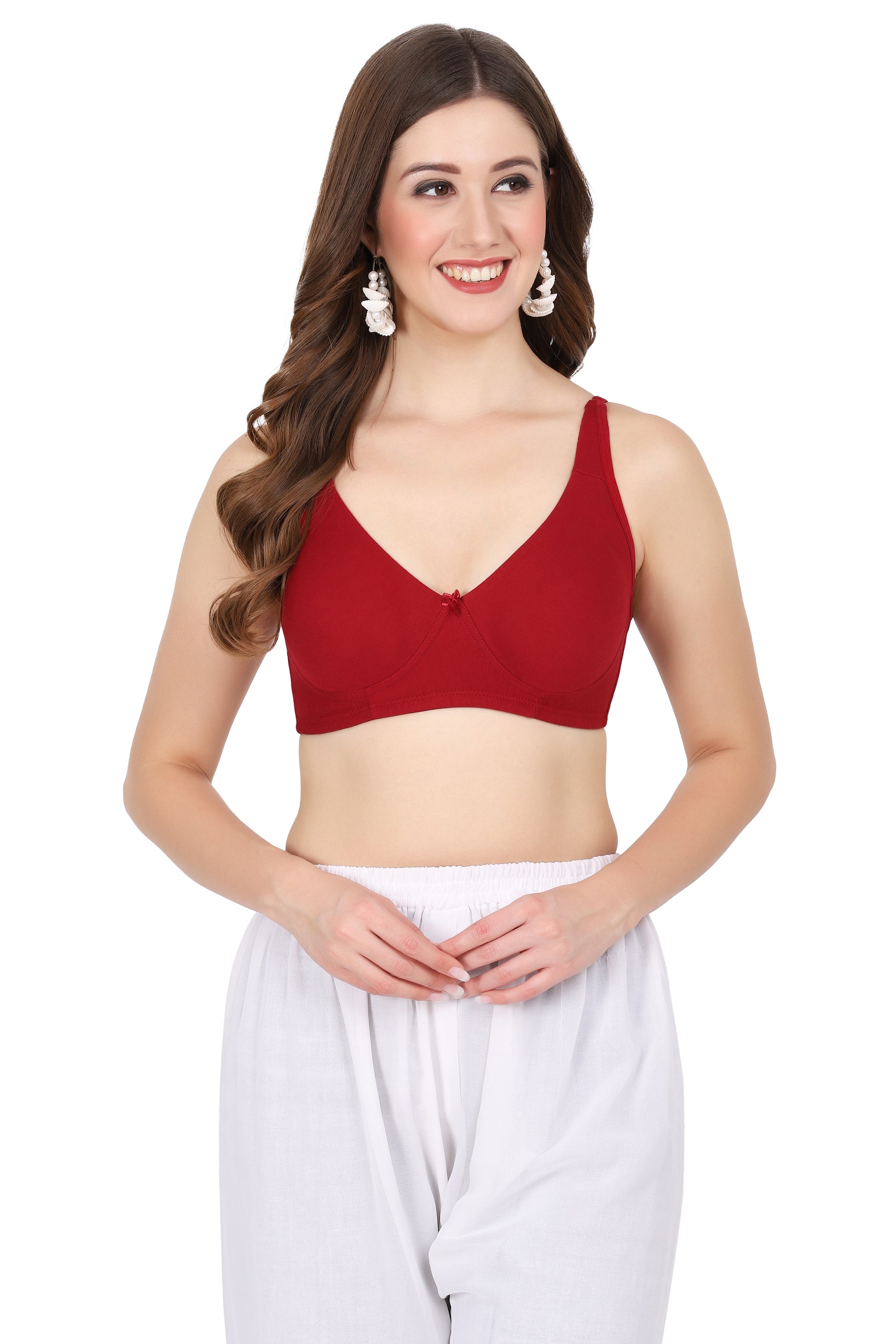 Seamed bras with a body-hugging fit and smooth molded cups. A figure fit bra offering seamless support and all-day comfort.