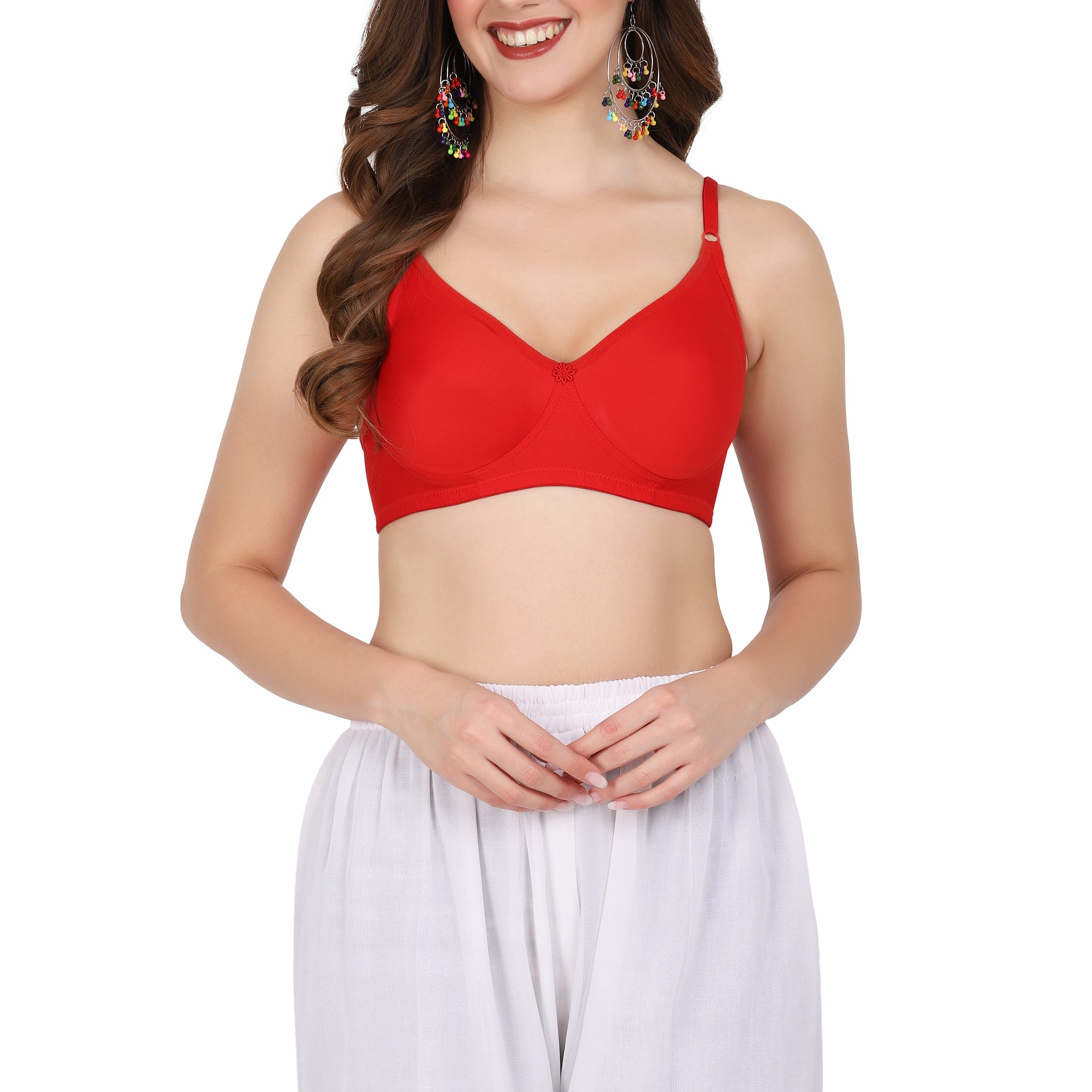 For a comfy day out, choose the Figure Fit bra – molded bra style with back bra closure and minimal bra coverage.

