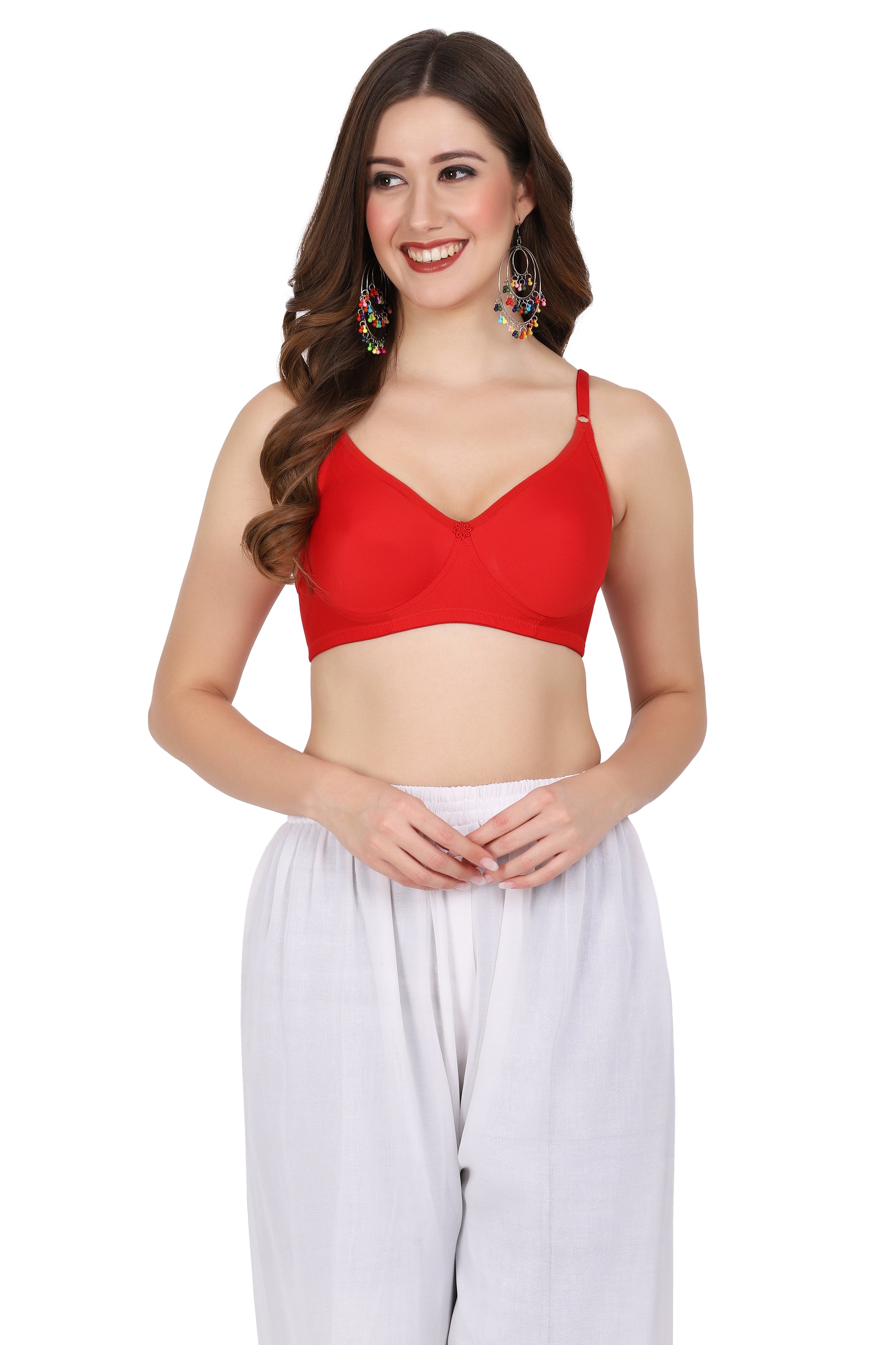 For a comfy day out, choose the Figure Fit bra – molded bra style with back bra closure and minimal bra coverage.

