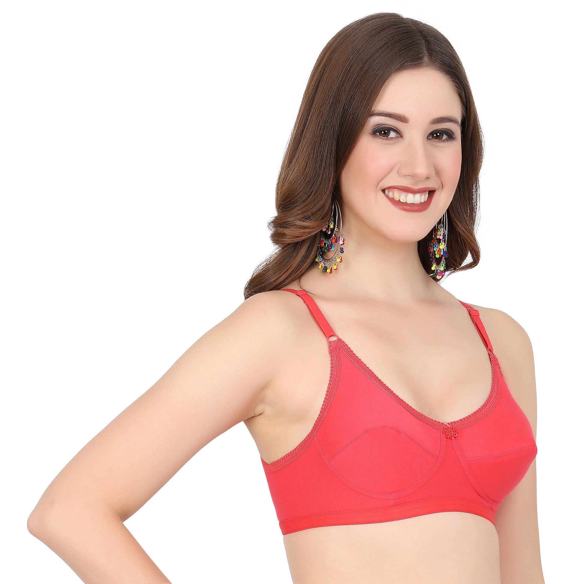 Snug fit hosiery bra under ₹300 – fig lingerie with seamless finish and cup B size comfort.