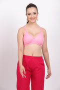 Fig bras online featuring a seamed bra structure, adjustable straps, and pull-on closure. A minimal coverage, seamless bra ideal for any occasion.

