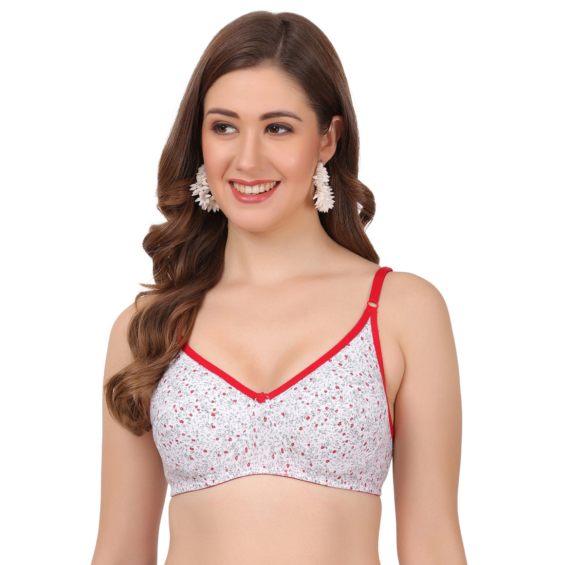 Buy Figure Fit Cup B Bra offers seamless printed bra with underwire support for enhanced lift.