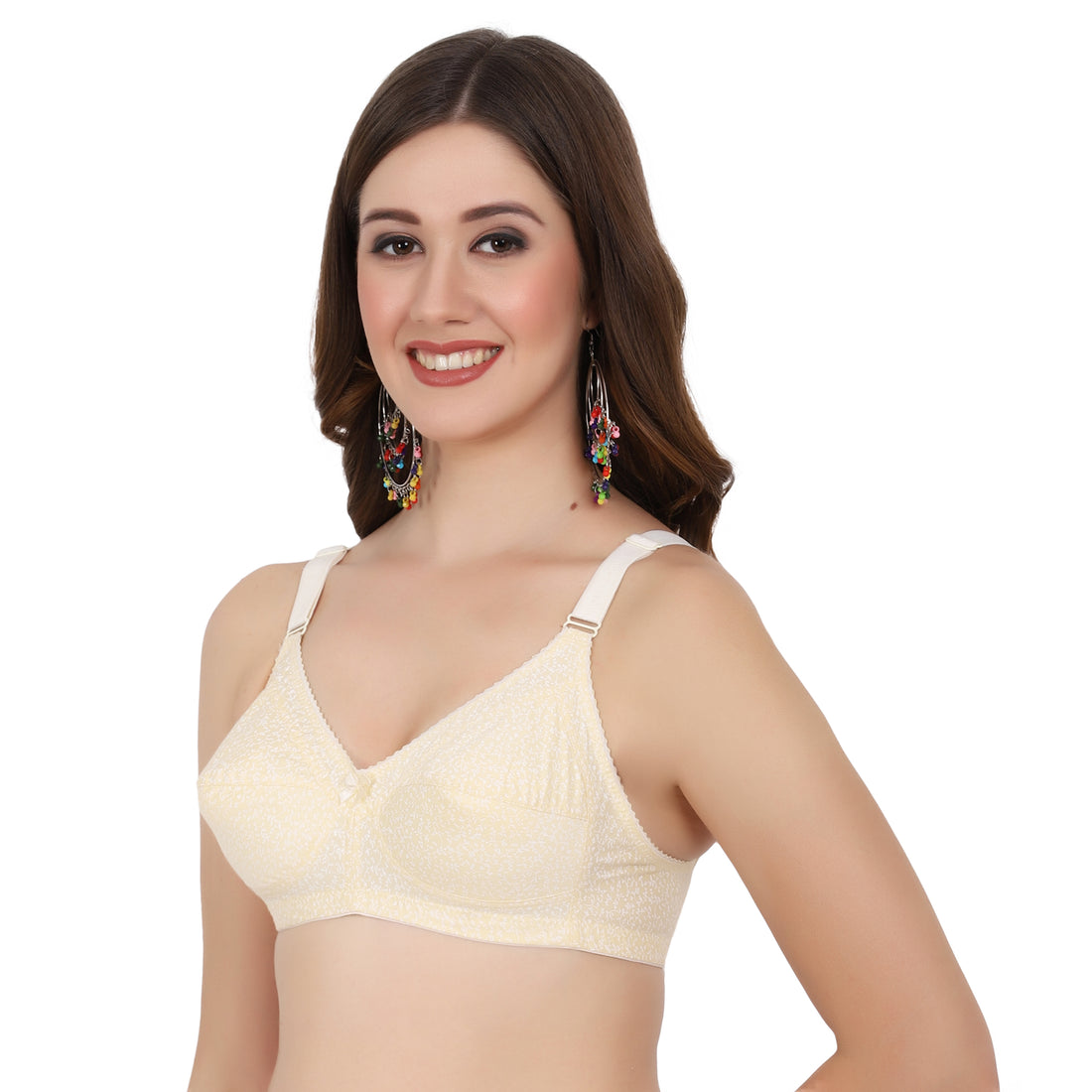Figure Fit bra made from 100% pure cotton fabric with back bra closure type for women all-day comfort.
