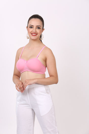 Figure Fit seamless bra with back bra closure type and demi bra coverage – ideal padded bra for women.