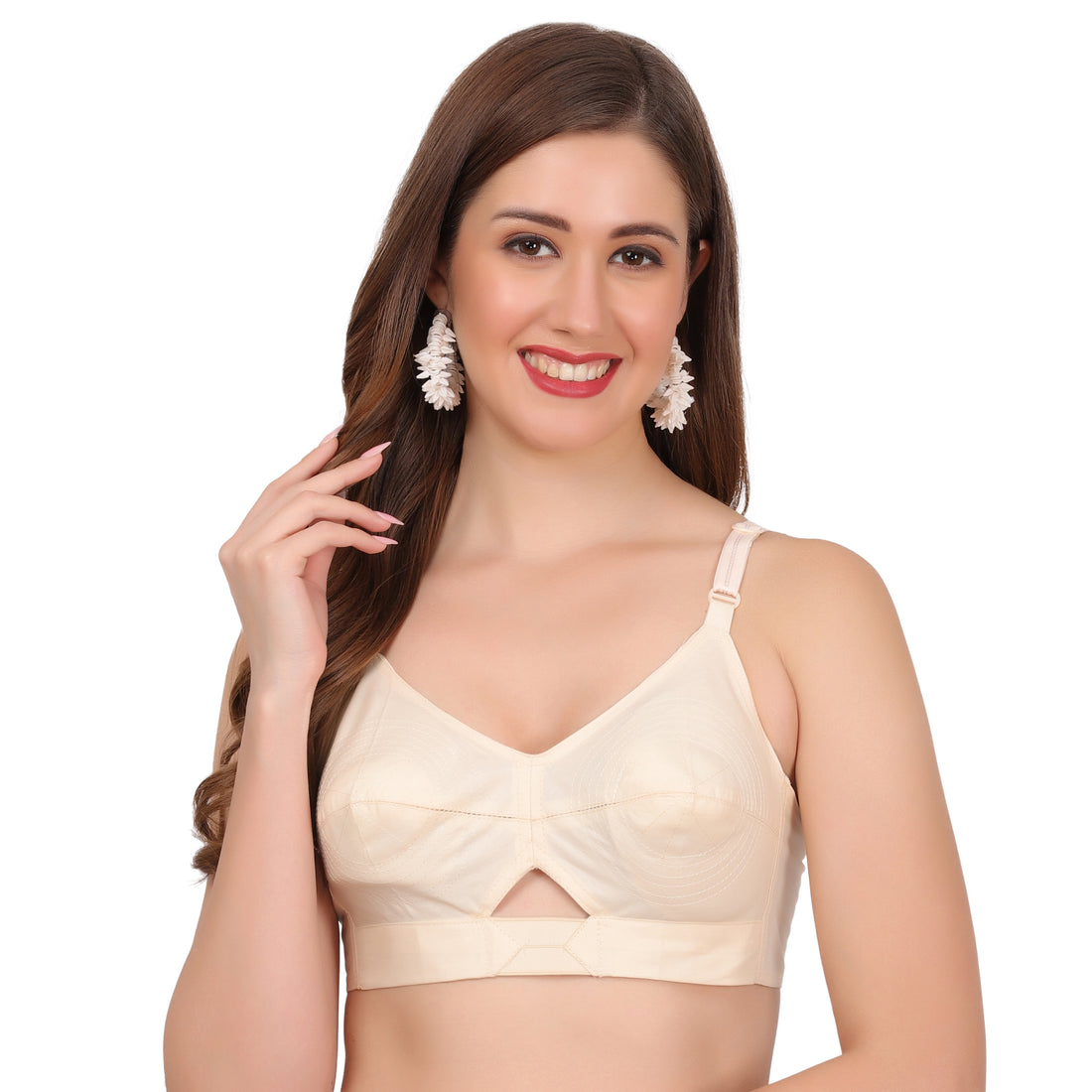 Figure Fit bra made from 100% cotton fabric, ensuring breathability and all-day comfort.
