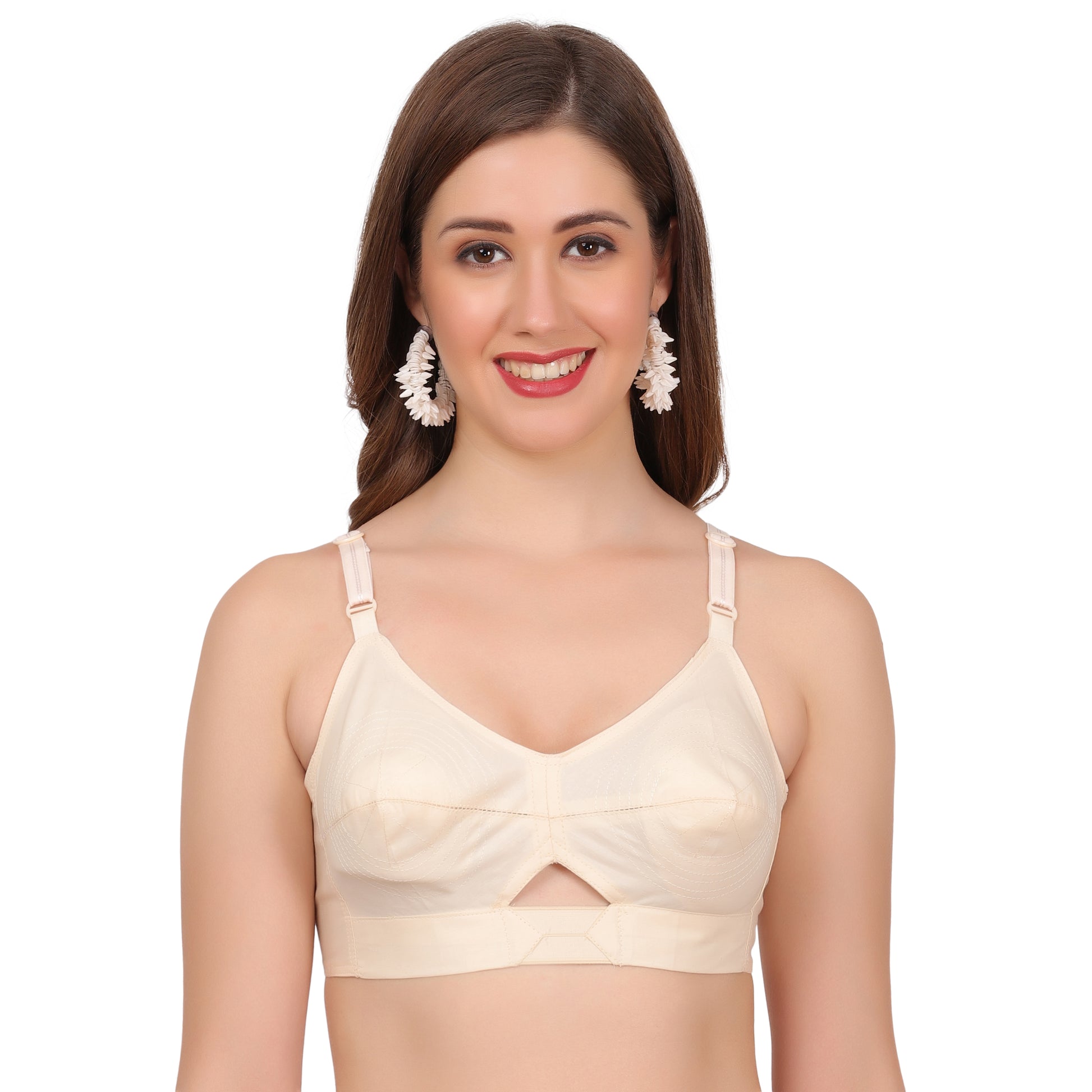 Figure Fit bra made from 100% cotton fabric, ensuring breathability and all-day comfort.
